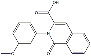 2-(3-methoxyphenyl)-1-oxo-1,2-dihydroisoquinoline-3-carboxylic acid 구조식 이미지