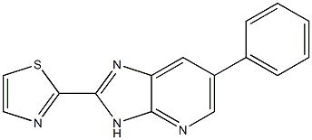 2-(6-phenyl-3H-imidazo[4,5-b]pyridin-2-yl)thiazole 구조식 이미지