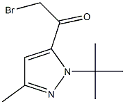2-bromo-1-(1-tert-butyl-3-methyl-1H-pyrazol-5-yl)ethanone Structure