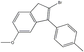 2-bromo-5-methoxy-3-p-tolyl-1H-indene 구조식 이미지