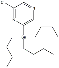 2-chloro-6-(tributylstannyl)pyrazine 구조식 이미지