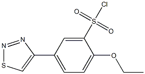 2-ethoxy-5-(1,2,3-thiadiazol-4-yl)benzene-1-sulfonyl chloride 구조식 이미지