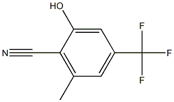 2-hydroxy-6-methyl-4-(trifluoromethyl)benzonitrile 구조식 이미지