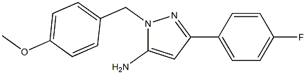3-(4-fluorophenyl)-1-(4-methoxybenzyl)-1H-pyrazol-5-amine Structure