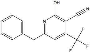 6-benzyl-2-hydroxy-4-(trifluoromethyl)nicotinonitrile Structure