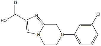 7-(3-chlorophenyl)-5,6,7,8-tetrahydroimidazo[1,2-a]pyrazine-2-carboxylic acid Structure