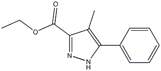 ethyl 4-methyl-5-phenyl-1H-pyrazole-3-carboxylate Structure