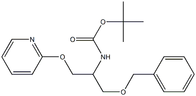 tert-butyl 1-(benzyloxy)-3-(pyridin-2-yloxy)propan-2-ylcarbamate 구조식 이미지