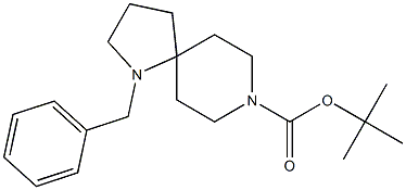 tert-butyl 1-benzyl-1,8-diazaspiro[4.5]decane-8-carboxylate 구조식 이미지