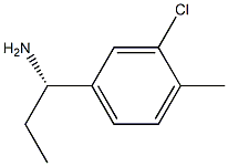 (S)-1-(3-chloro-4-methylphenyl)propan-1-amine Structure