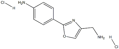 4-(4-Aminomethyl-oxazol-2-yl)-phenylamine dihydrochloride 구조식 이미지