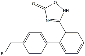3-(4'-(bromomethyl)-[1,1'-biphenyl]-2-yl)-1,2,4-oxadiazol-5(2H)-one Structure