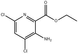 Ethyl 3-amino-4,6-dichloropicolinate 구조식 이미지