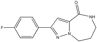 2-(4-fluorophenyl)-5,6,7,8-tetrahydropyrazolo[1,5-a][1,4]diazepin-4-one Structure