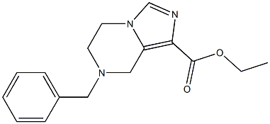 ethyl 7-benzyl-5,6,7,8-tetrahydroimidazo[1,5-a]pyrazine-1-carboxylate 구조식 이미지