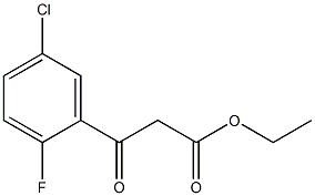ethyl 3-(5-chloro-2-fluorophenyl)-3-oxopropanoate 구조식 이미지