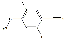 2-Fluoro-4-hydrazino-5-methyl-benzonitrile 구조식 이미지