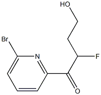 1-(6-bromopyridin-2-yl)-2-fluoro-4-hydroxybutan-1-one Structure