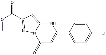 5-(4-Chloro-phenyl)-7-oxo-4,7-dihydro-pyrazolo[1,5-a]pyrimidine-2-carboxylic acid methyl ester Structure