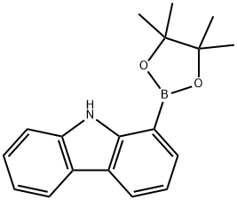 1-(4,4,5,5-Tetramethyl-[1,3,2]dioxaborolan-2-yl)-9H-carbazole Structure
