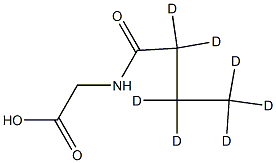 N-Butyryl-d7-glycine 구조식 이미지