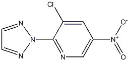 3-chloro-5-nitro-2-(2H-1,2,3-triazol-2-yl)pyridine 구조식 이미지