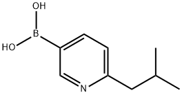 (6-isobutylpyridin-3-yl)boronic acid 구조식 이미지