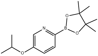 5-isopropoxy-2-(4,4,5,5-tetramethyl-1,3,2-dioxaborolan-2-yl)pyridine Structure
