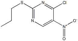 4-chloro-5-nitro-2-(propylthio)pyrimidine Structure