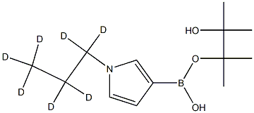 1-(n-Propyl-d7)-pyrrole-3-boronic acid pinacol ester Structure