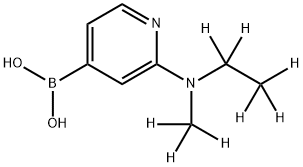 2-(Methylethylamino-d8)-pyridine-4-boronic acid Structure