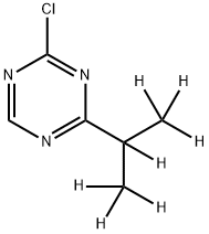 2-Chloro-4-(iso-propyl-d7)-1,3,5-triazine Structure