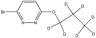 3-Bromo-6-(n-propoxy-d7)-pyridazine 구조식 이미지