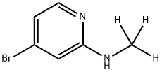 4-Bromo-2-(methylamino-d3)-pyridine Structure