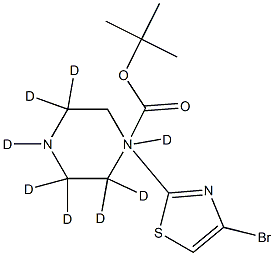 4-Bromo-2-[N-Boc-(piperazin-d8)-1-yl]thiazole Structure