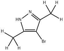 4-Bromo-3,5-(dimethyl-d6)-pyrazole Structure
