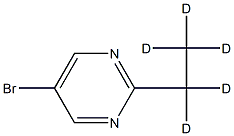 5-Bromo-2-(ethyl-d5)-pyrimidine 구조식 이미지