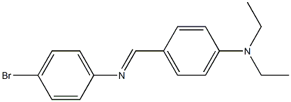 (4-bromophenyl)[4-(diethylamino)benzylidene]amine 구조식 이미지