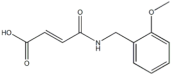 4-[(2-methoxybenzyl)amino]-4-oxobut-2-enoic acid Structure