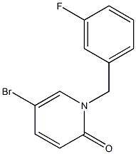 5-Bromo-1-(3-fluorobenzyl)pyridin-2(1H)-one 구조식 이미지