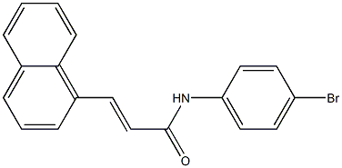 N-(4-bromophenyl)-3-(1-naphthyl)acrylamide Structure