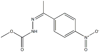 methyl 2-[1-(4-nitrophenyl)ethylidene]hydrazinecarboxylate Structure