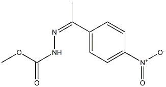 methyl 2-[1-(4-nitrophenyl)ethylidene]hydrazinecarboxylate 구조식 이미지