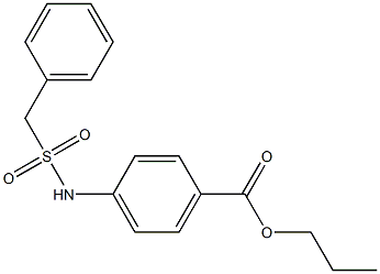 propyl 4-(phenylmethylsulfonamido)benzoate Structure