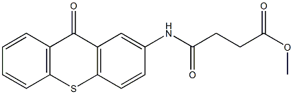 methyl 4-oxo-4-((9-oxo-9H-thioxanthen-2-yl)amino)butanoate 구조식 이미지