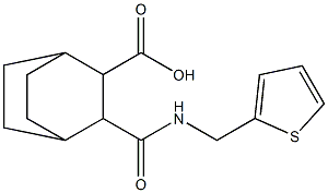 3-((thiophen-2-ylmethyl)carbamoyl)bicyclo[2.2.2]octane-2-carboxylic acid Structure