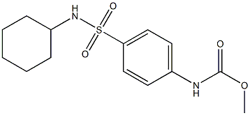 methyl (4-(N-cyclohexylsulfamoyl)phenyl)carbamate 구조식 이미지