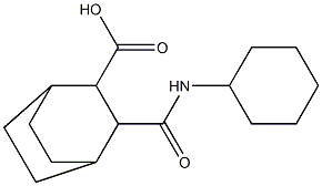3-(cyclohexylcarbamoyl)bicyclo[2.2.2]octane-2-carboxylic acid 구조식 이미지