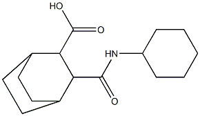 3-(cyclohexylcarbamoyl)bicyclo[2.2.2]octane-2-carboxylic acid Structure