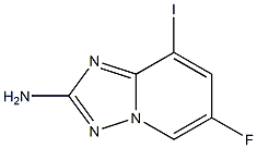 6-Fluoro-8-iodo-[1,2,4]triazolo[1,5-a]pyridin-2-ylamine Structure